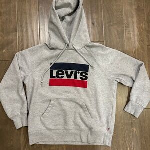 Levi's Men's Graphic Logo Hoodie‎ - Gray, Size XL